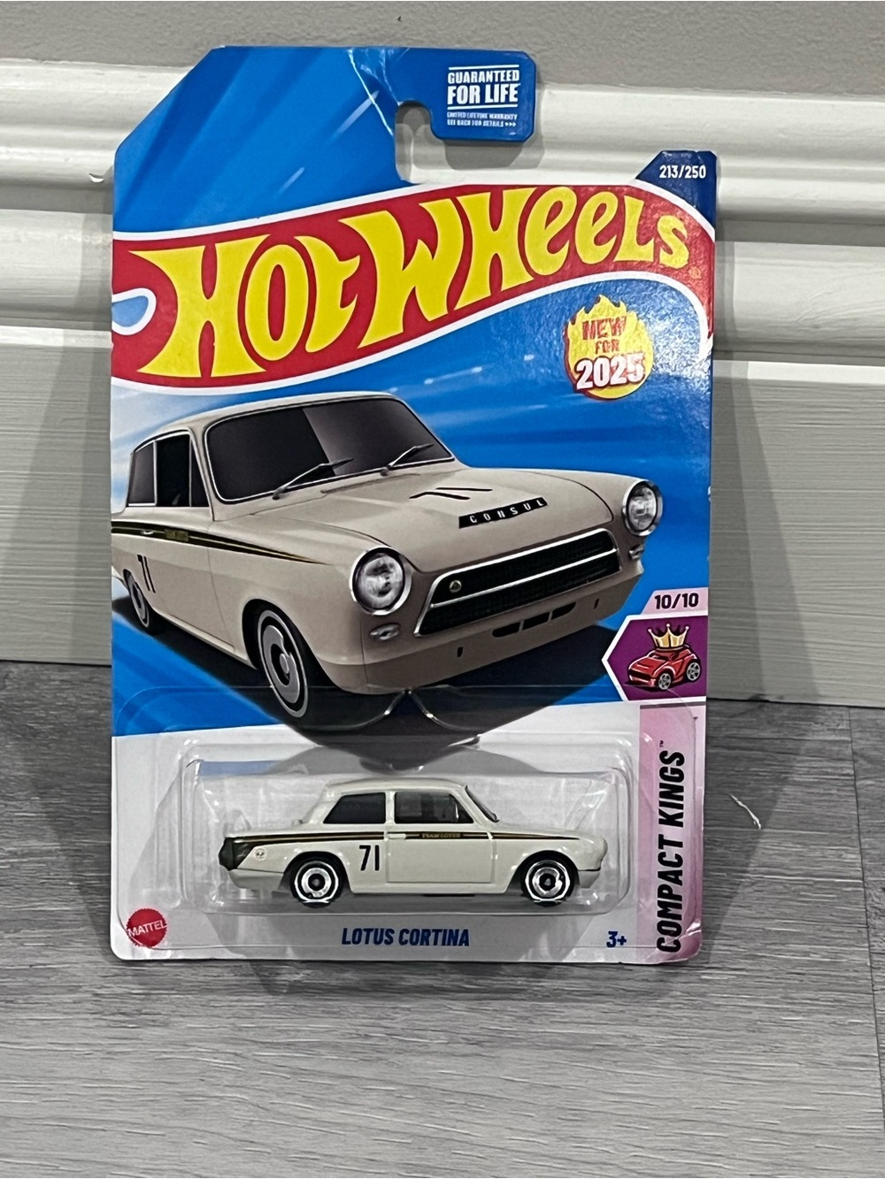 Hot Wheels Lotus Cortina Die-Cast Car - White